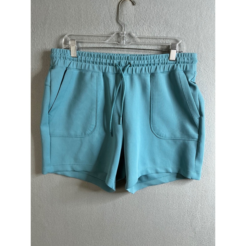 Mondetta Shorts Women's‎ Large Ribbed Drawstring Shorts Pockets Casual Athletic